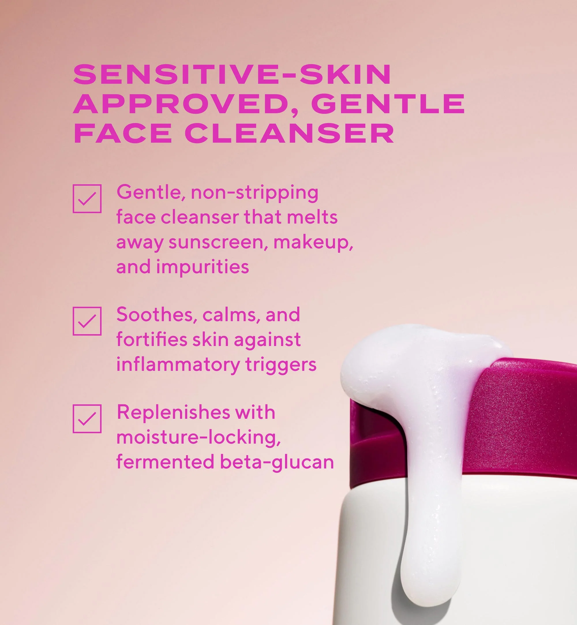 Heartleaf Soothing face cleanser voor de gevoelige huid & eczeem huid - Afbeelding 2